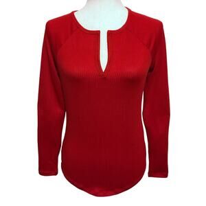 Jenni NWT Red Long Sleeves Sleepwear Top Women Various